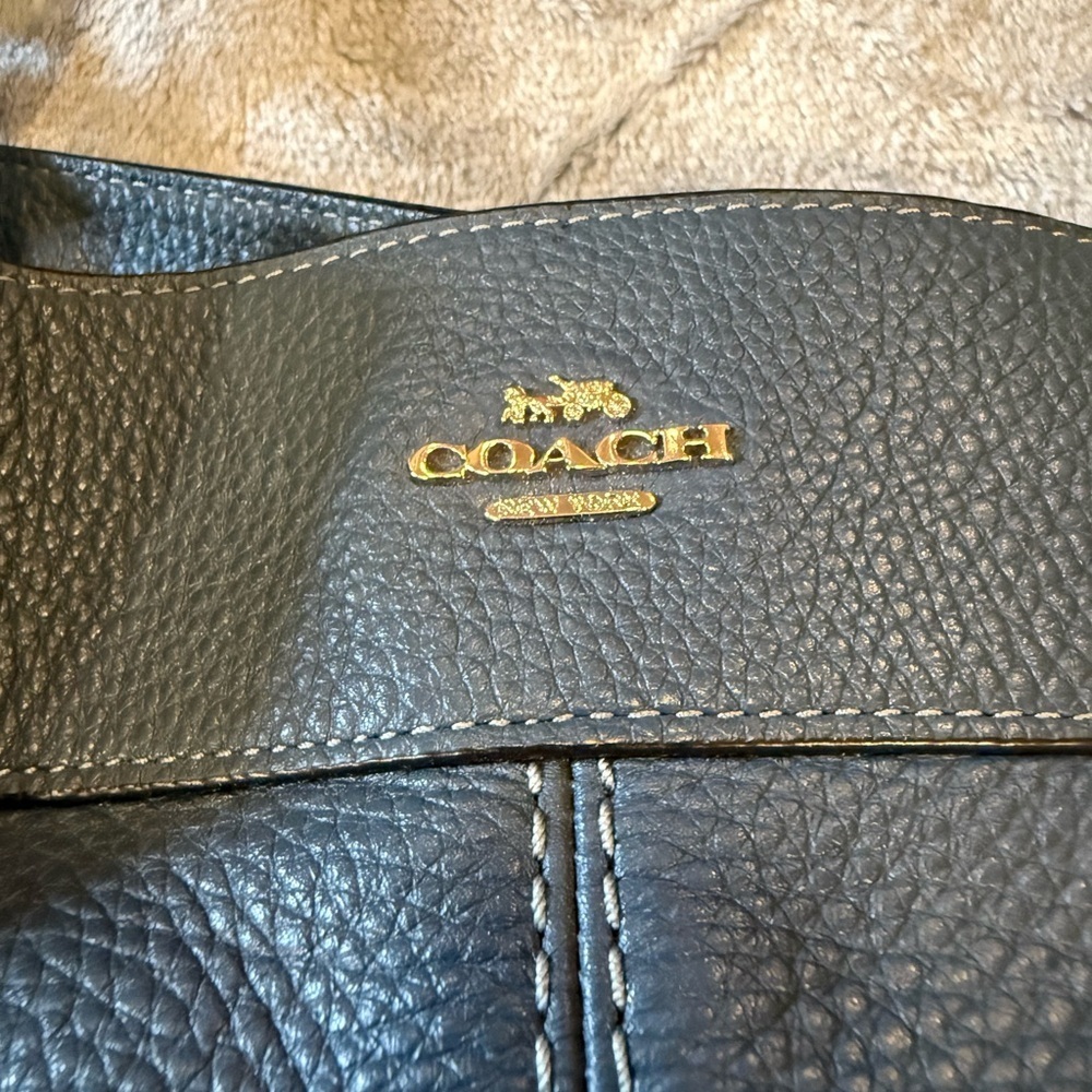 Coach Blue Leather Women's Bag - Picture 4 of 9